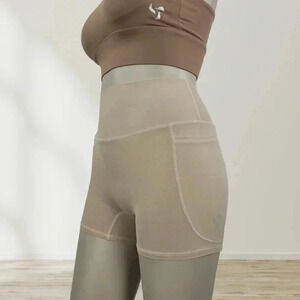 Pedigree eMPWR Women High-Waist Workout Shorts | Dual Pockets | No Front Seam